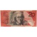 AUSTRALIA 1994 . TWENTY 20 DOLLAR BANKNOTE . FRASER/EVANS . LAST PREFIX DA96